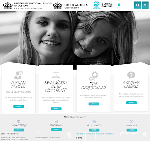 British International School Moodle homepage