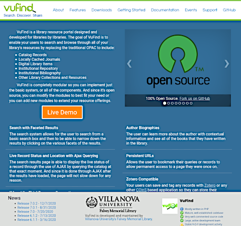 VuFnd homepage